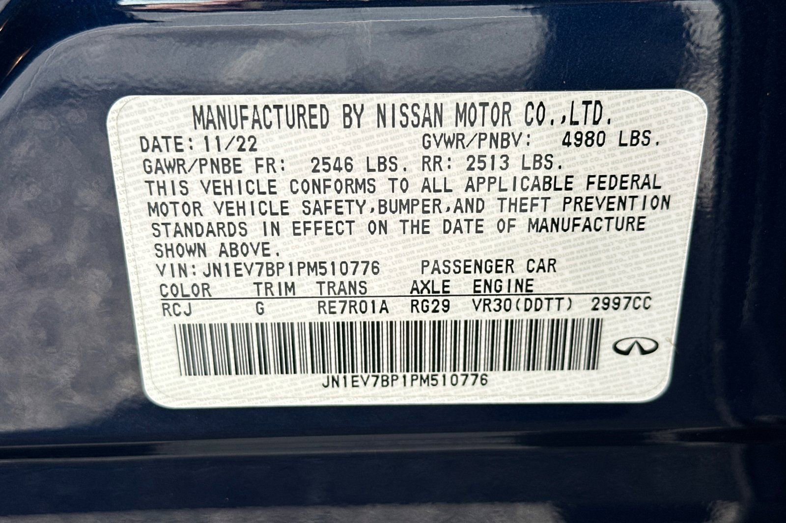 Used 2023 INFINITI Q50 Luxe w/ Cargo Package RWD image 40
