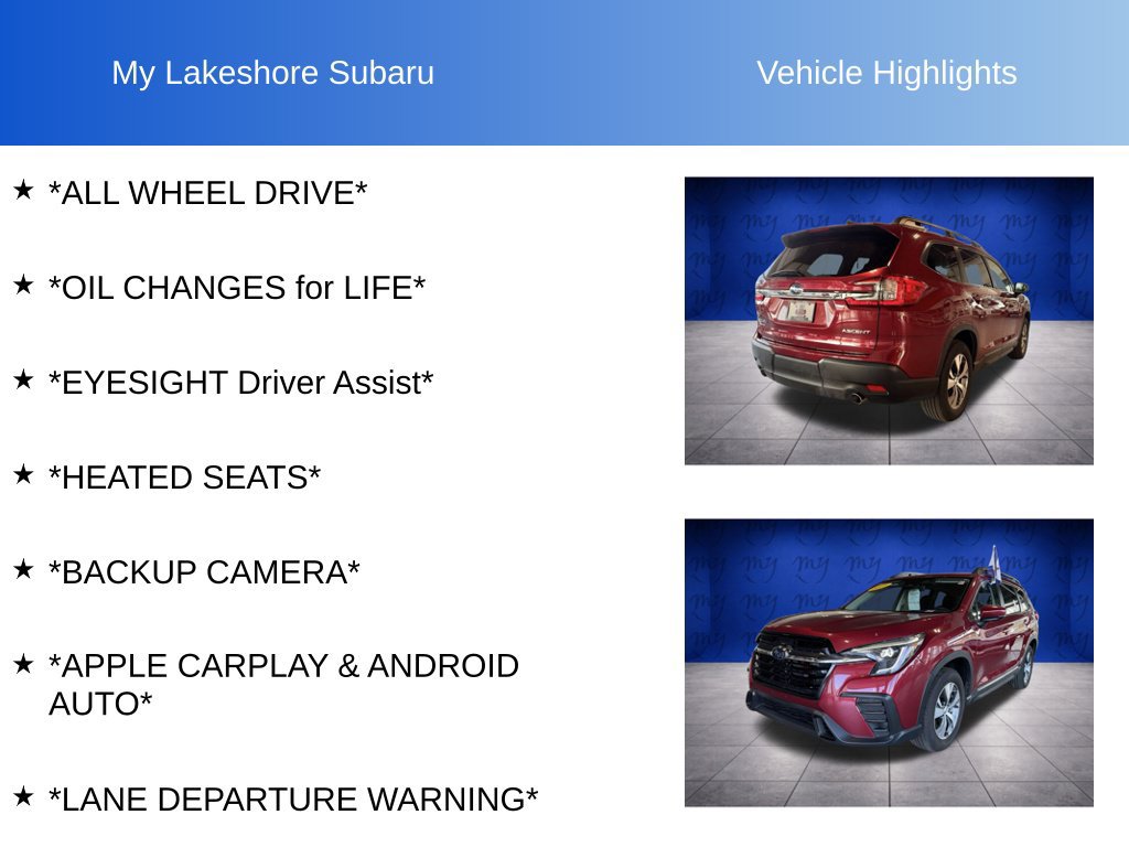 Certified 2025 Subaru Ascent Premium AWD/4WD image 6