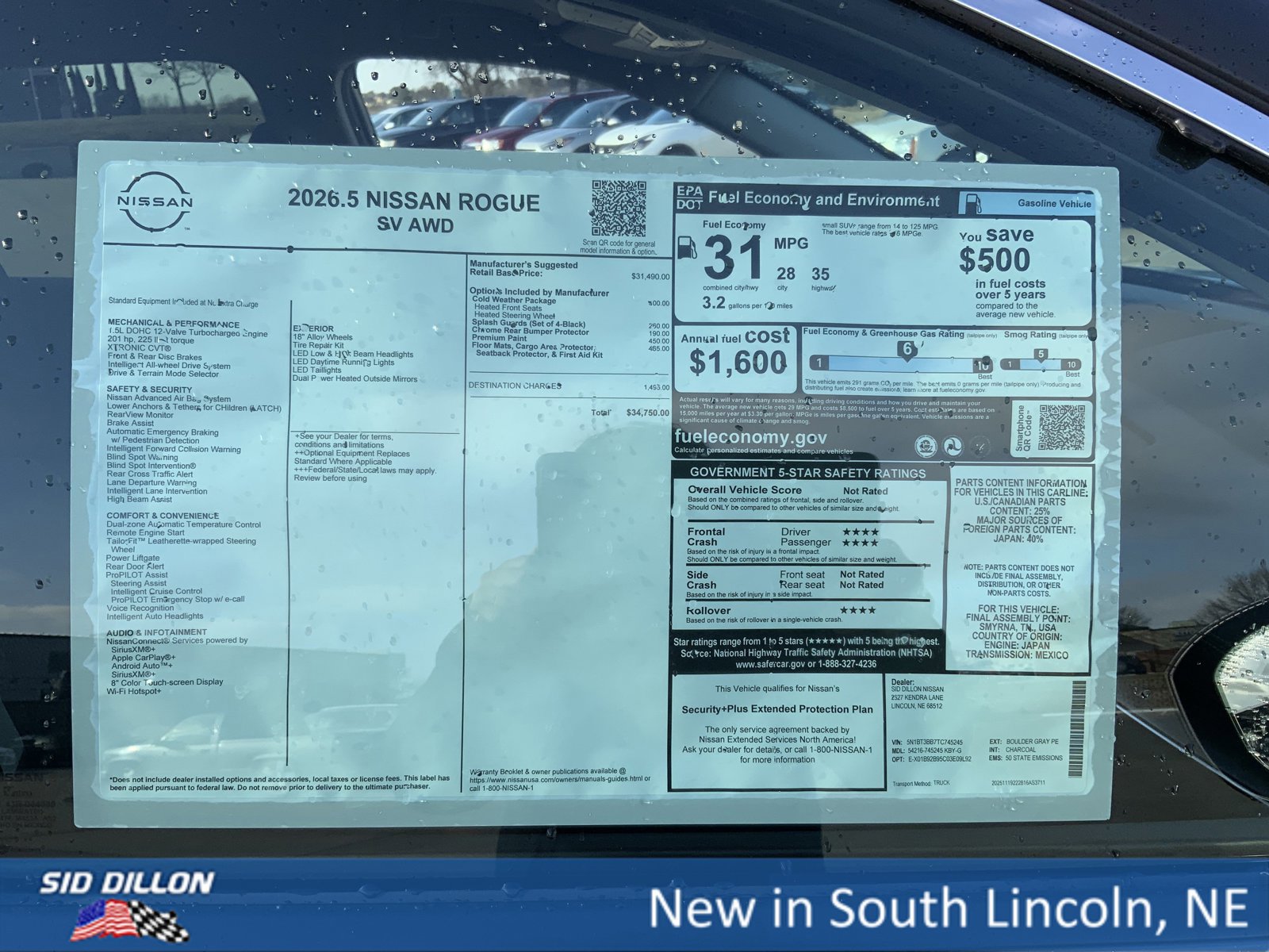 New 2026 Nissan Rogue SV w/ Cold Weather Package image 13