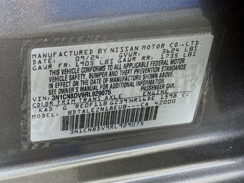 Used 2024 Nissan Versa S w/ Trunk Package FWD image 28
