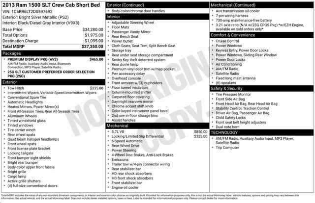 Used 2013 RAM 1500 Classic SLT w/ Premium Display Pkg image 3