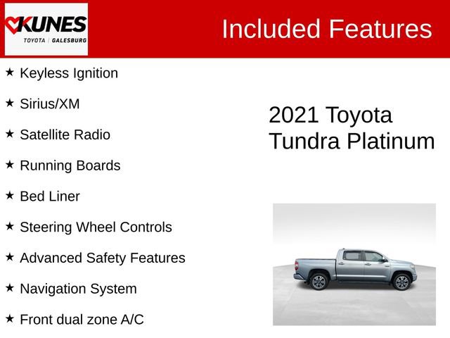 Used 2021 Toyota Tundra Platinum image 3