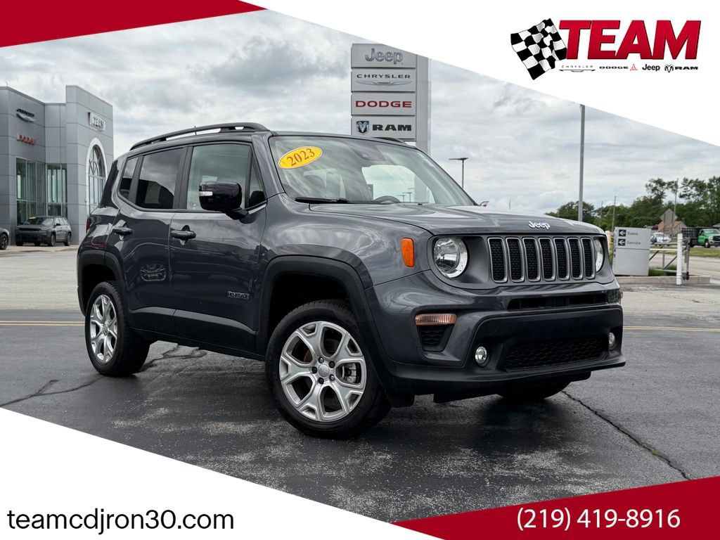Used 2023 Jeep Renegade Limited w/ Sun/Sound Group AWD/4WD image 1