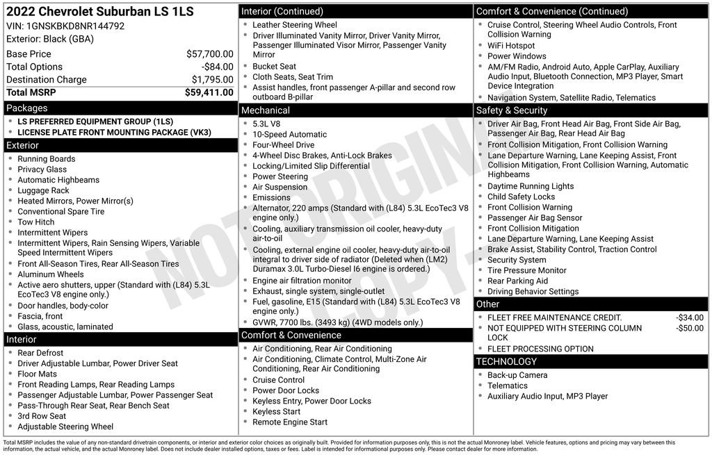 Used 2022 Chevrolet Suburban LS image 2