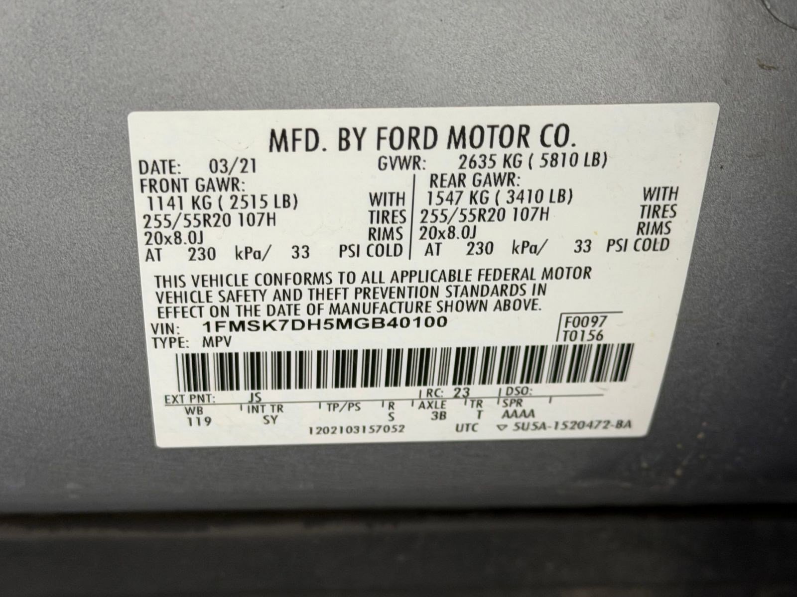Used 2021 Ford Explorer XLT w/ Equipment Group 202A RWD image 22