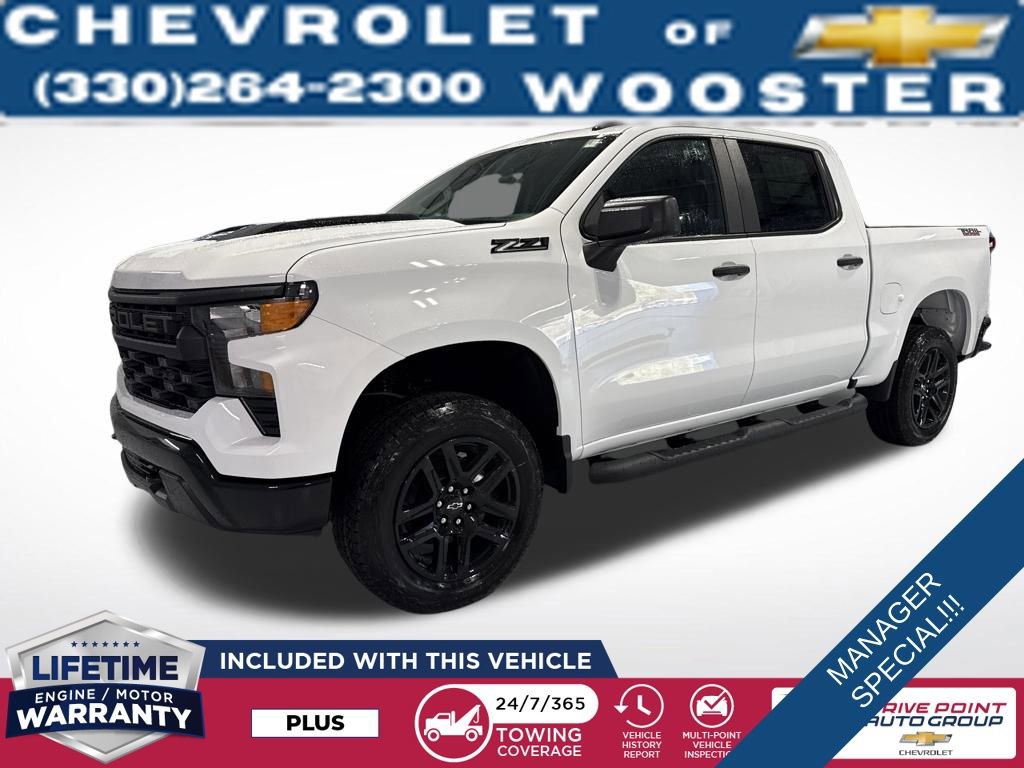 New 2026 Chevrolet Silverado 1500 Custom Trail Boss w/ Turbomax Blackout Package