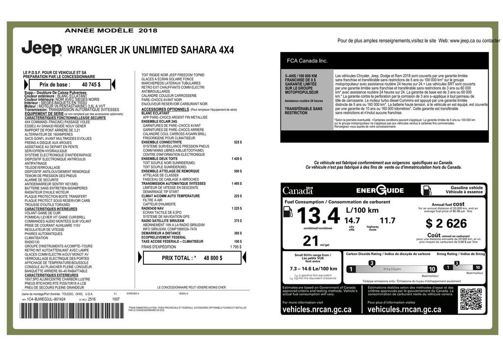 Used 2018 Jeep Wrangler Unlimited Sahara w/ Dual Top Group image 3