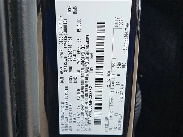 Used 2021 Ford F150 XLT w/ Equipment Group 302A High AWD/4WD image 25