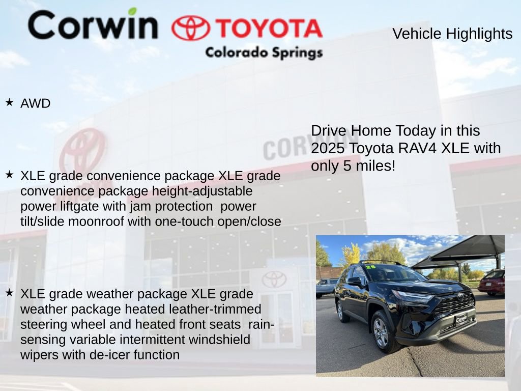 Used 2025 Toyota RAV4 XLE w/ Convenience Package image 7