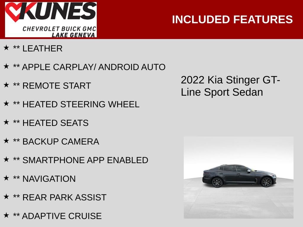 Used 2022 Kia Stinger GT-Line image 2