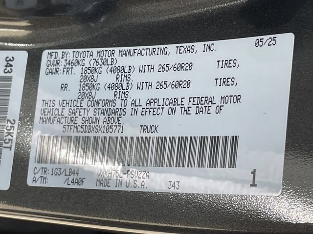 Used 2025 Toyota Tundra 1794 Edition AWD/4WD image 33
