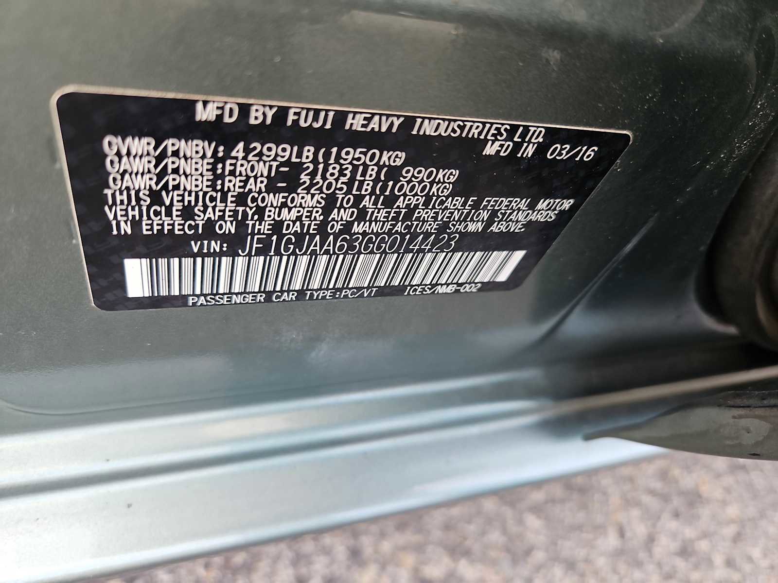 Used 2016 Subaru Impreza 2.0i image 14