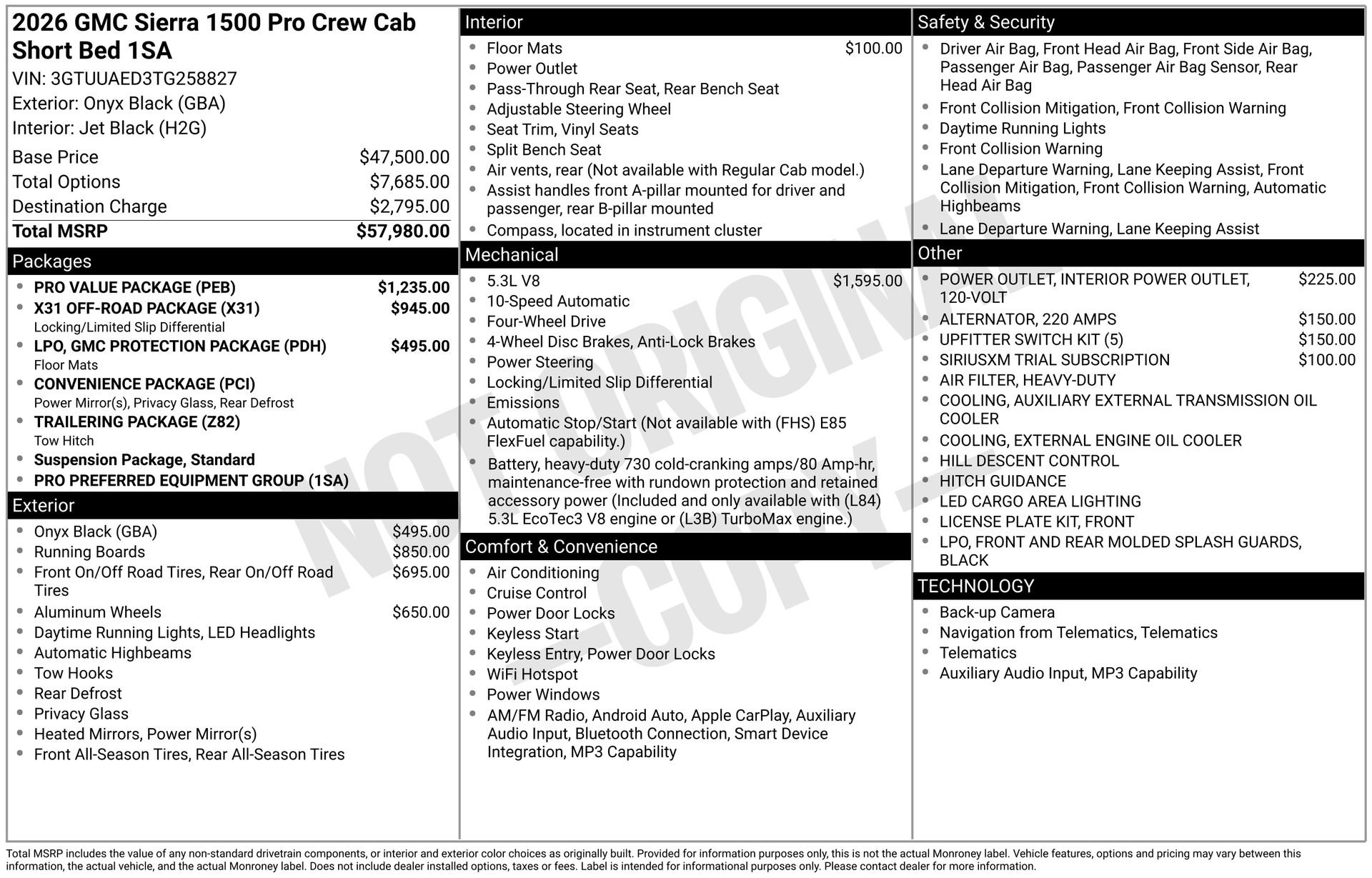 New 2026 GMC Sierra 1500 Pro w/ Pro Value Package AWD/4WD image 5