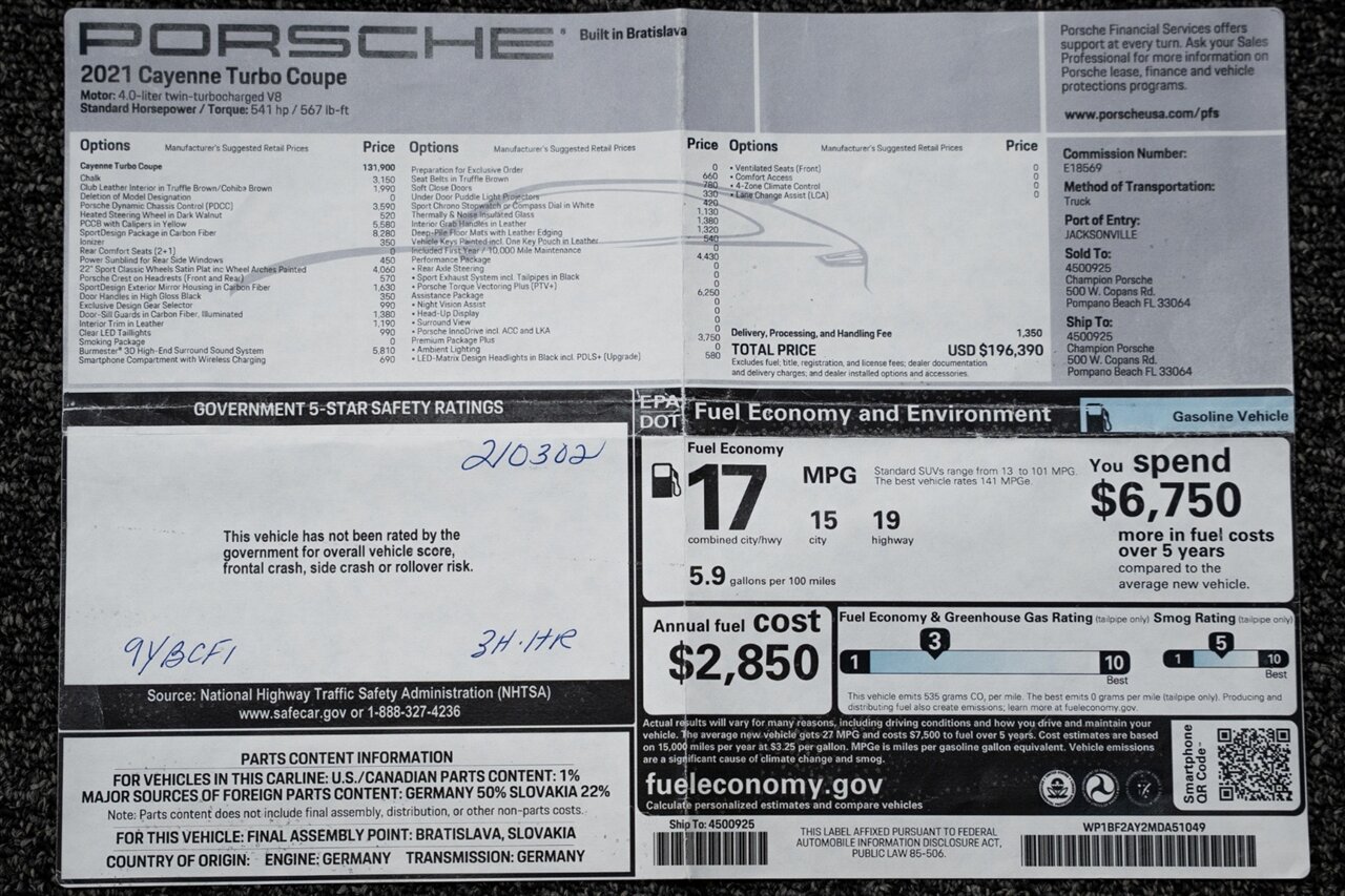 Used 2021 Porsche Cayenne Turbo AWD/4WD image 22