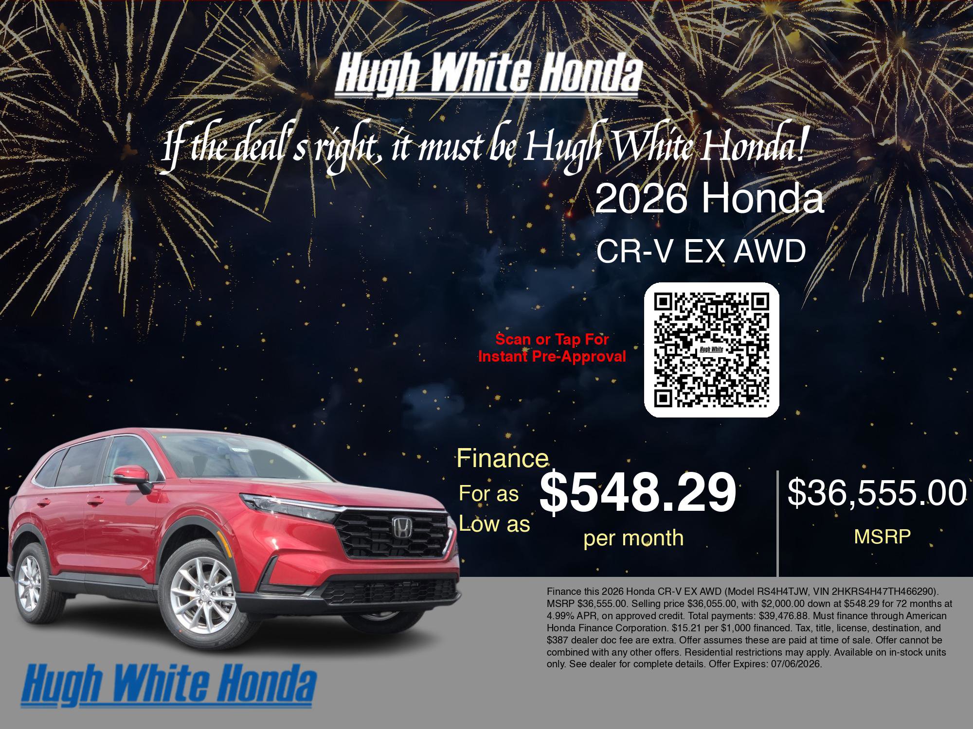 New 2026 Honda CR-V EX image 7