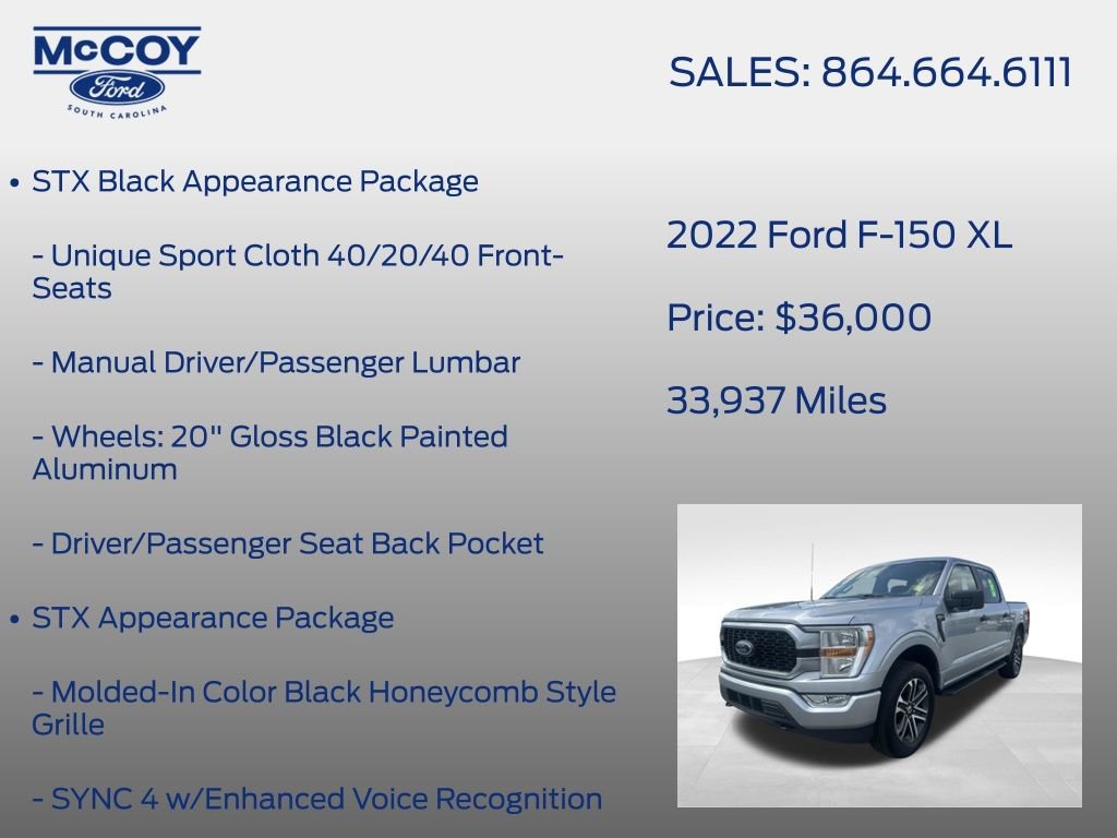 Used 2022 Ford F150 XL w/ STX Appearance Package image 20