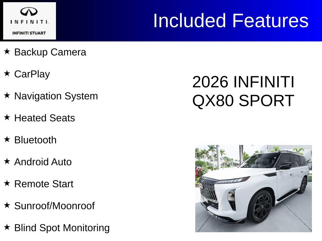 Used 2026 INFINITI QX80 4WD w/ Sport Exterior Package image 2