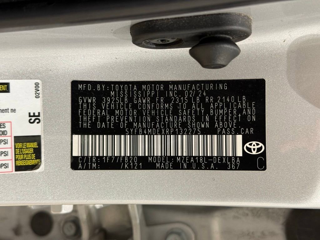 Certified 2024 Toyota Corolla LE FWD image 27