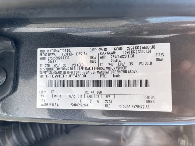 Used 2018 Ford F150 XL w/ Equipment Group 101A Mid AWD/4WD image 23