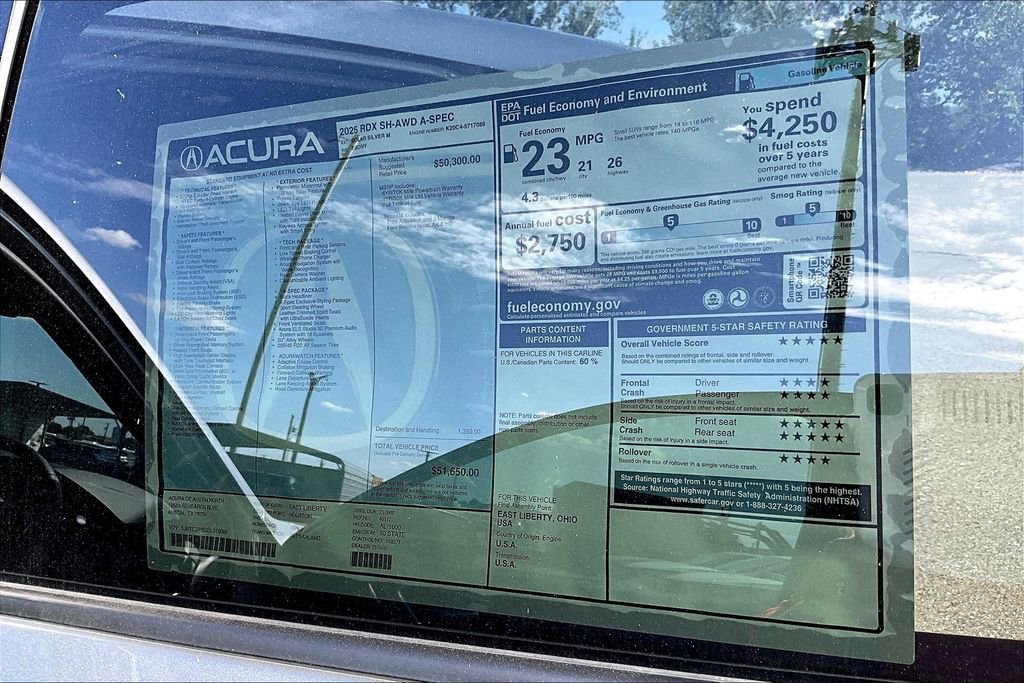 New 2025 Acura RDX A-Spec AWD/4WD image 30