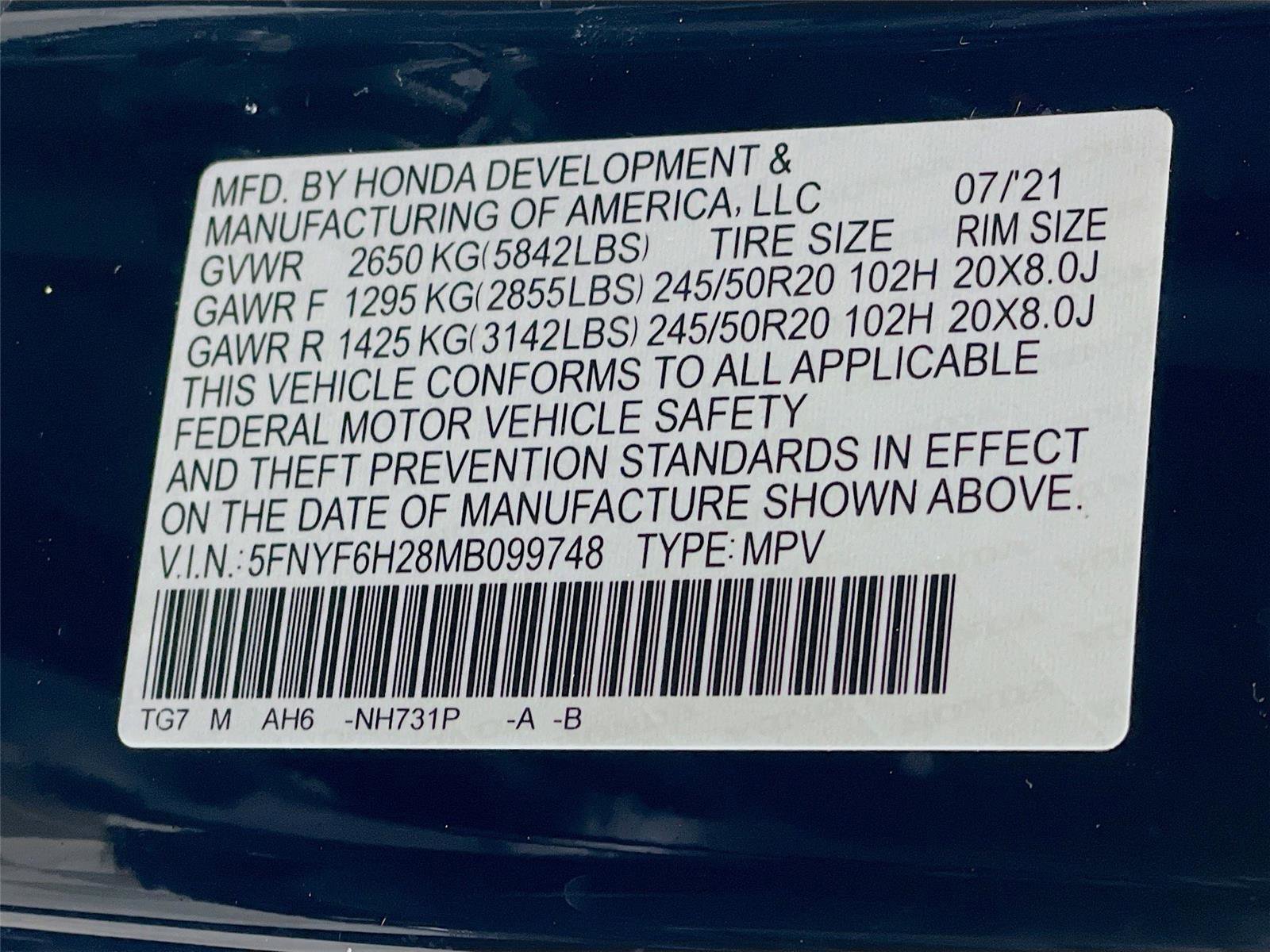 Used 2021 Honda Pilot Special Edition image 37