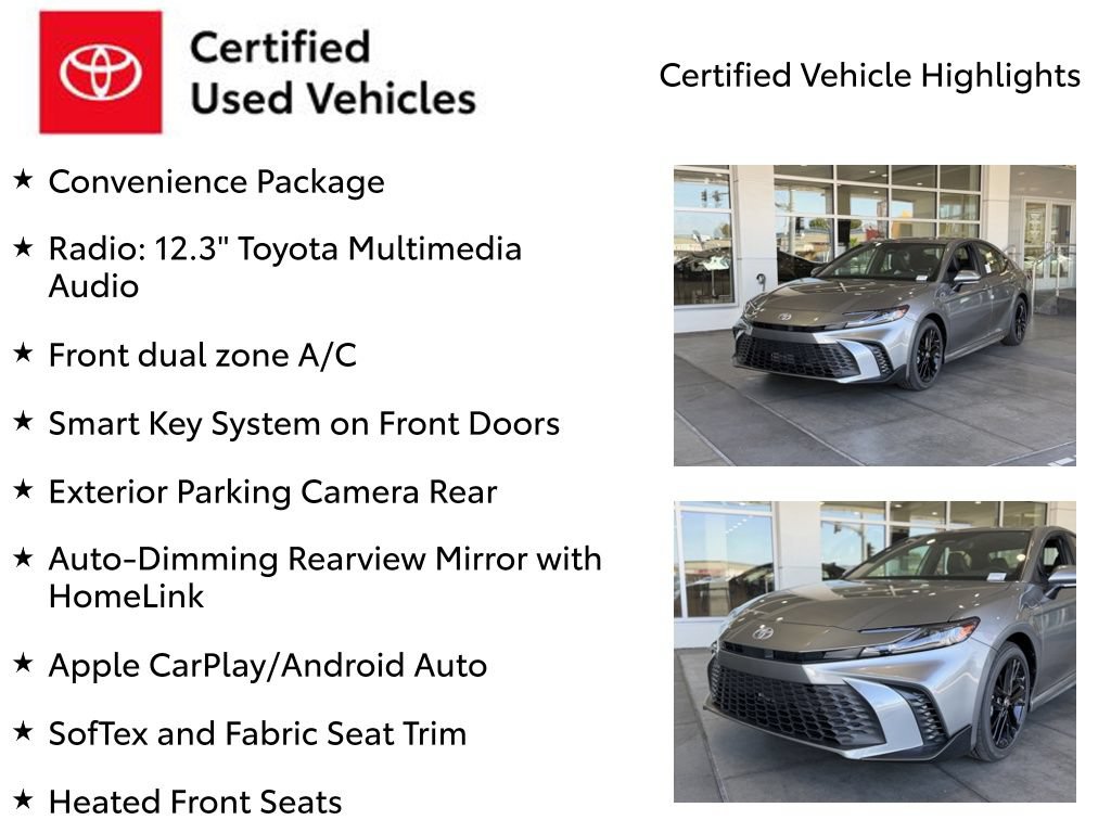 Certified 2026 Toyota Camry SE w/ Convenience Package FWD image 7