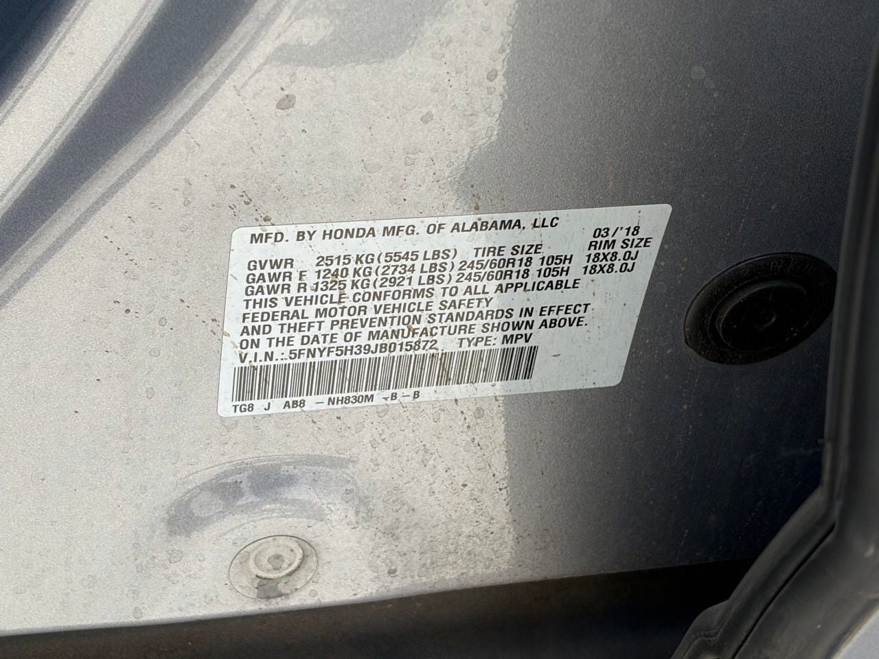 Used 2018 Honda Pilot EX image 13
