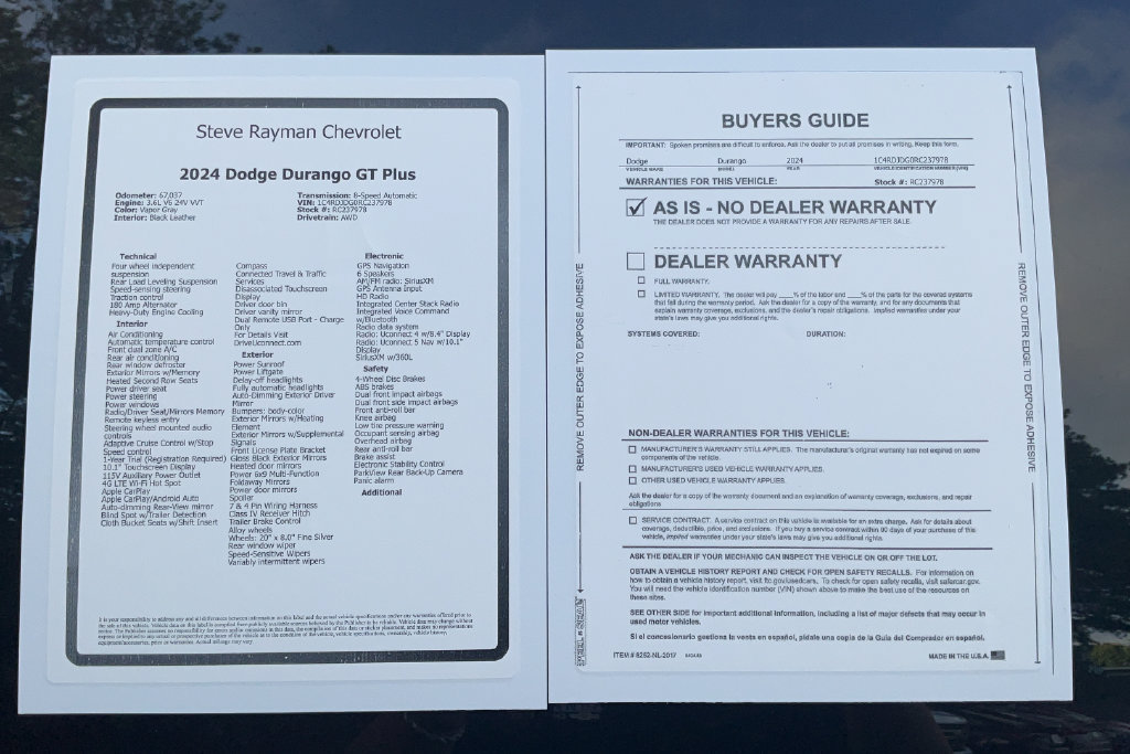 Used 2024 Dodge Durango GT AWD/4WD image 23