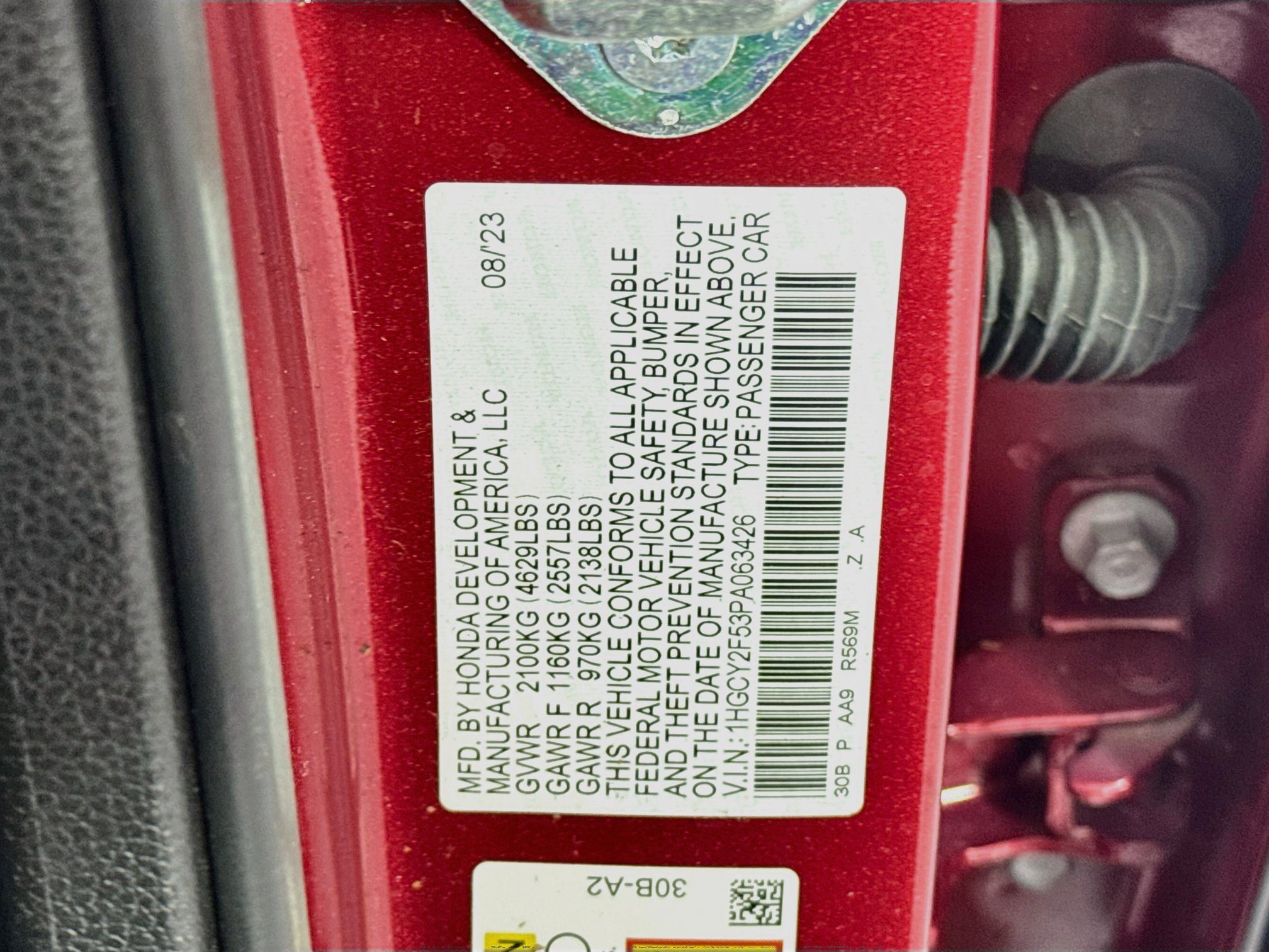 Certified 2023 Honda Accord Sport image 29