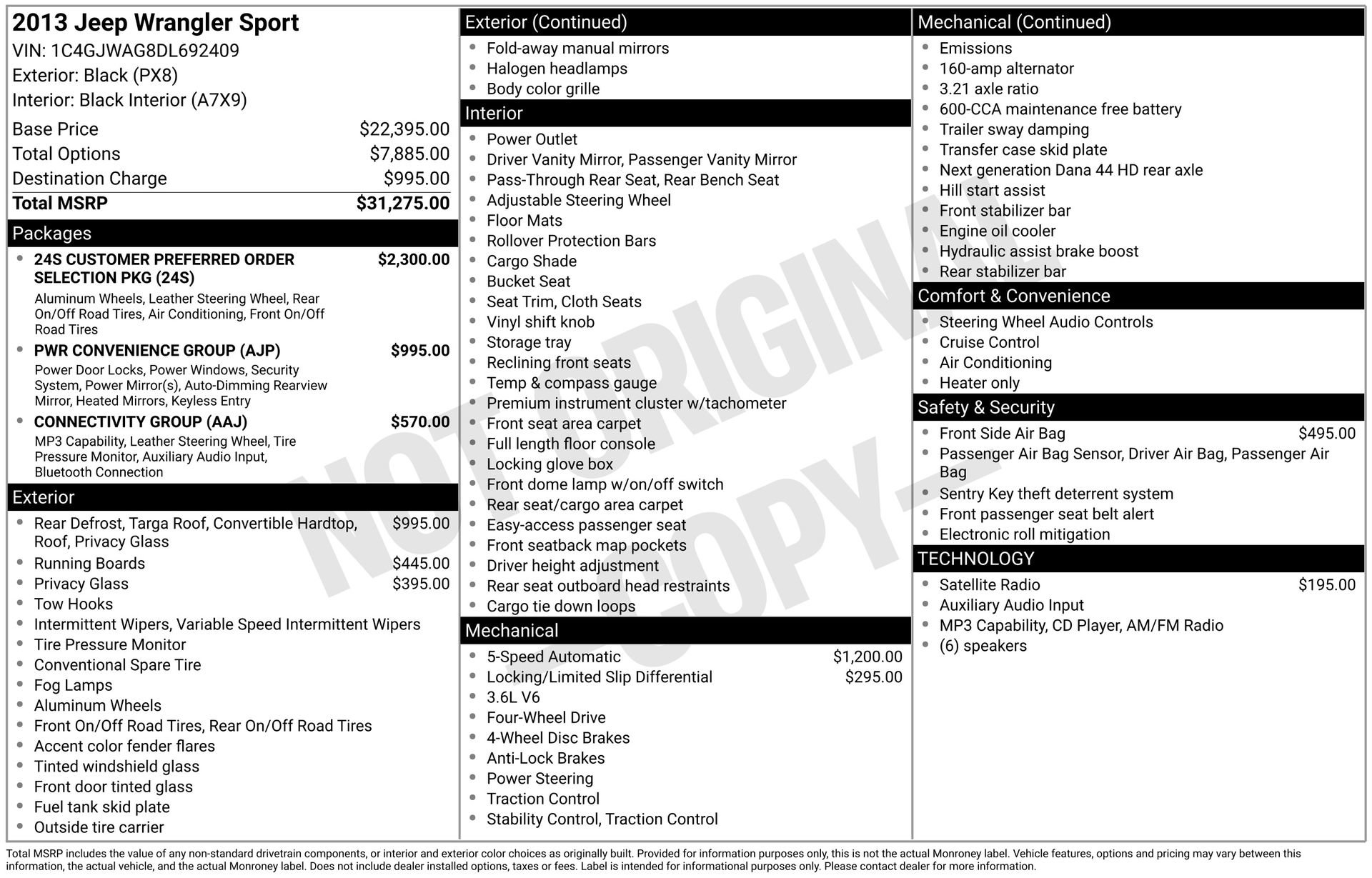 Used 2013 Jeep Wrangler Sport image 3