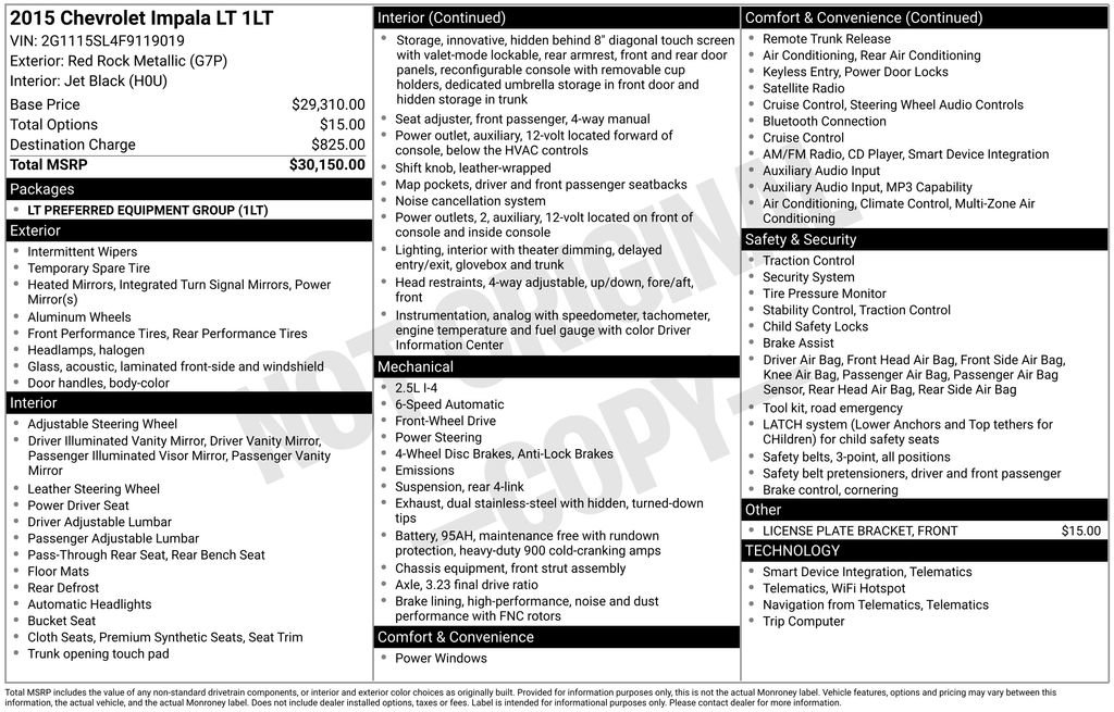 Used 2015 Chevrolet Impala LT image 14