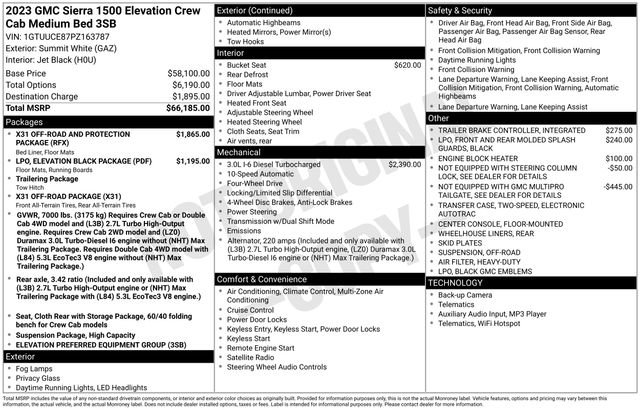 Used 2023 GMC Sierra 1500 Elevation image 55