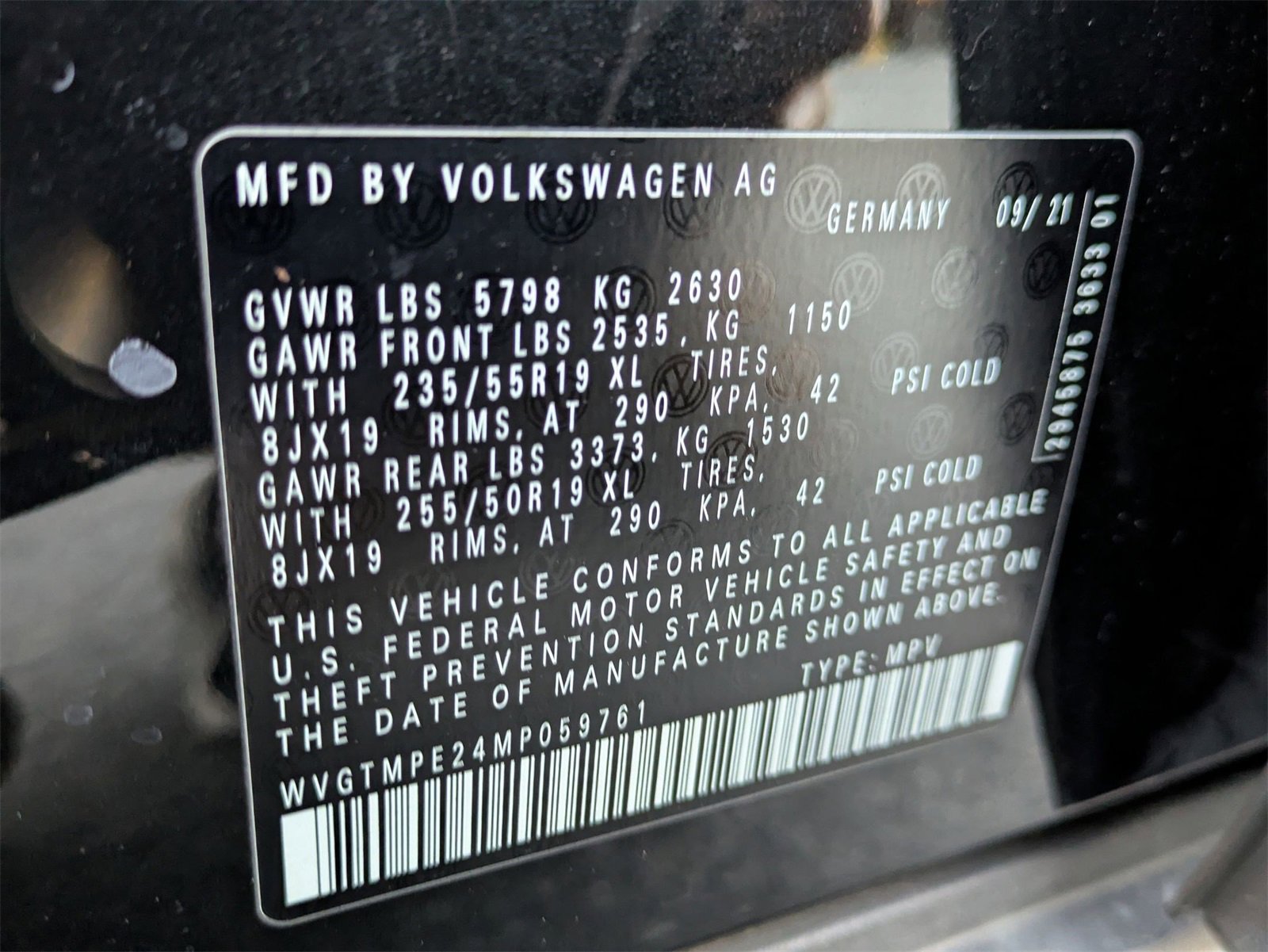 Used 2021 Volkswagen ID.4 Pro S w/ ID.4 Protection Package (IPT) image 17