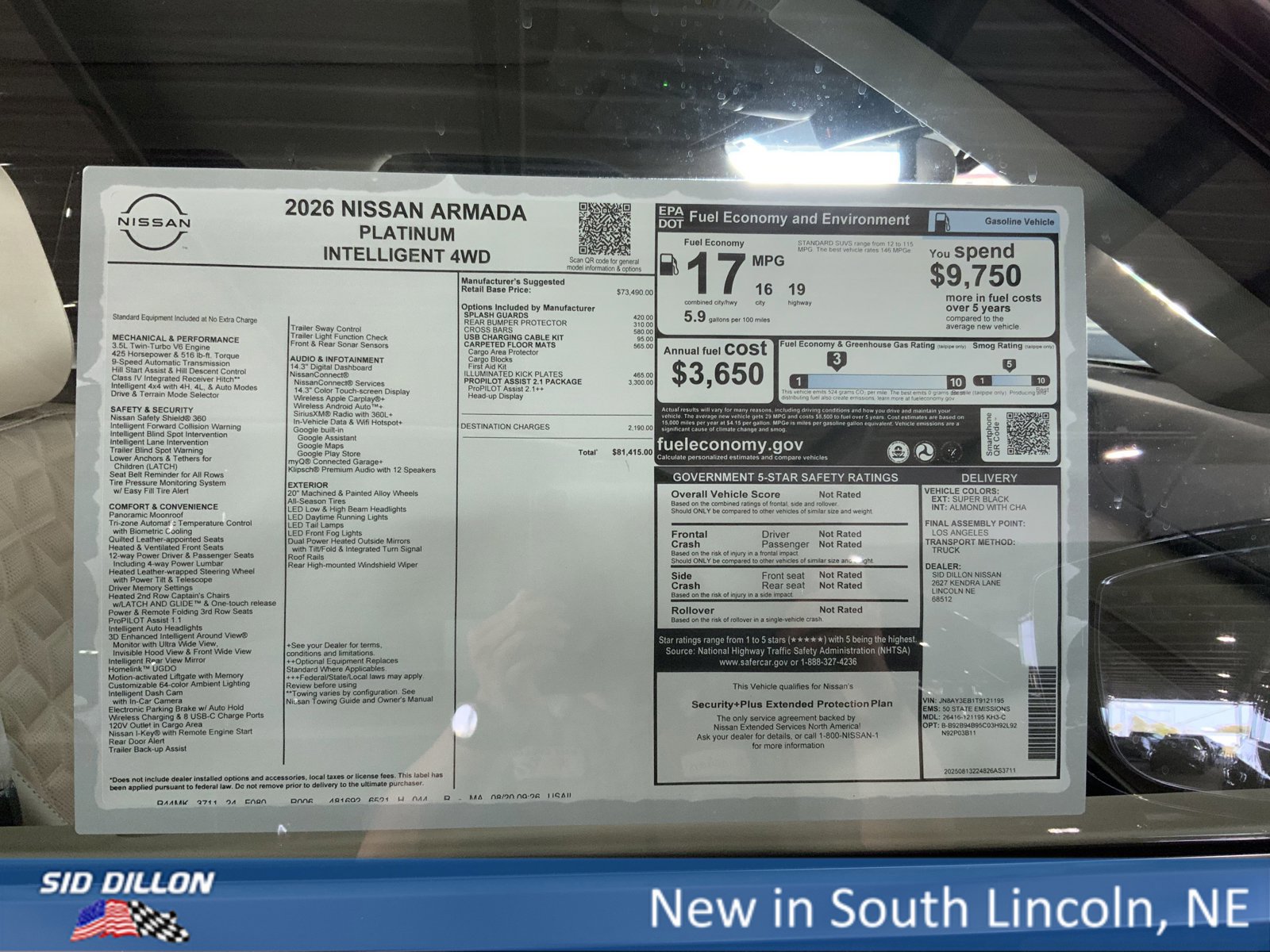 New 2026 Nissan Armada Platinum image 13