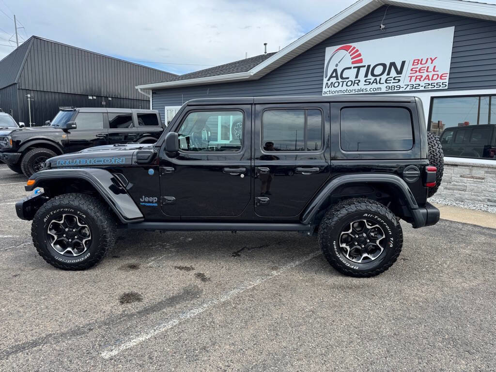 Used 2021 Jeep Wrangler Unlimited Rubicon 4xe w/ Steel Bumper Group image 2