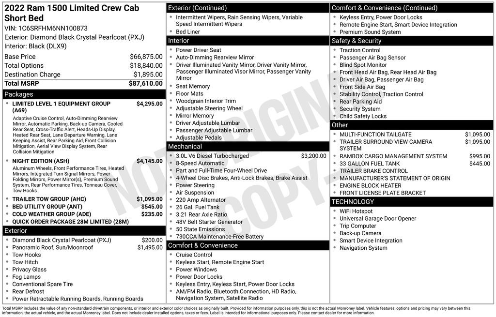 Used 2022 RAM 1500 Limited image 38