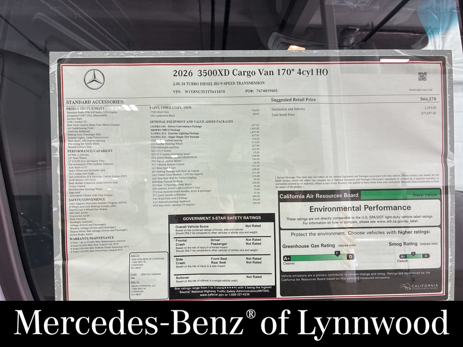 New 2026 Mercedes-Benz Sprinter 3500 image 20