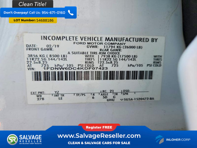 Used 2019 Ford F650 2WD Crew Cab Super Duty image 16