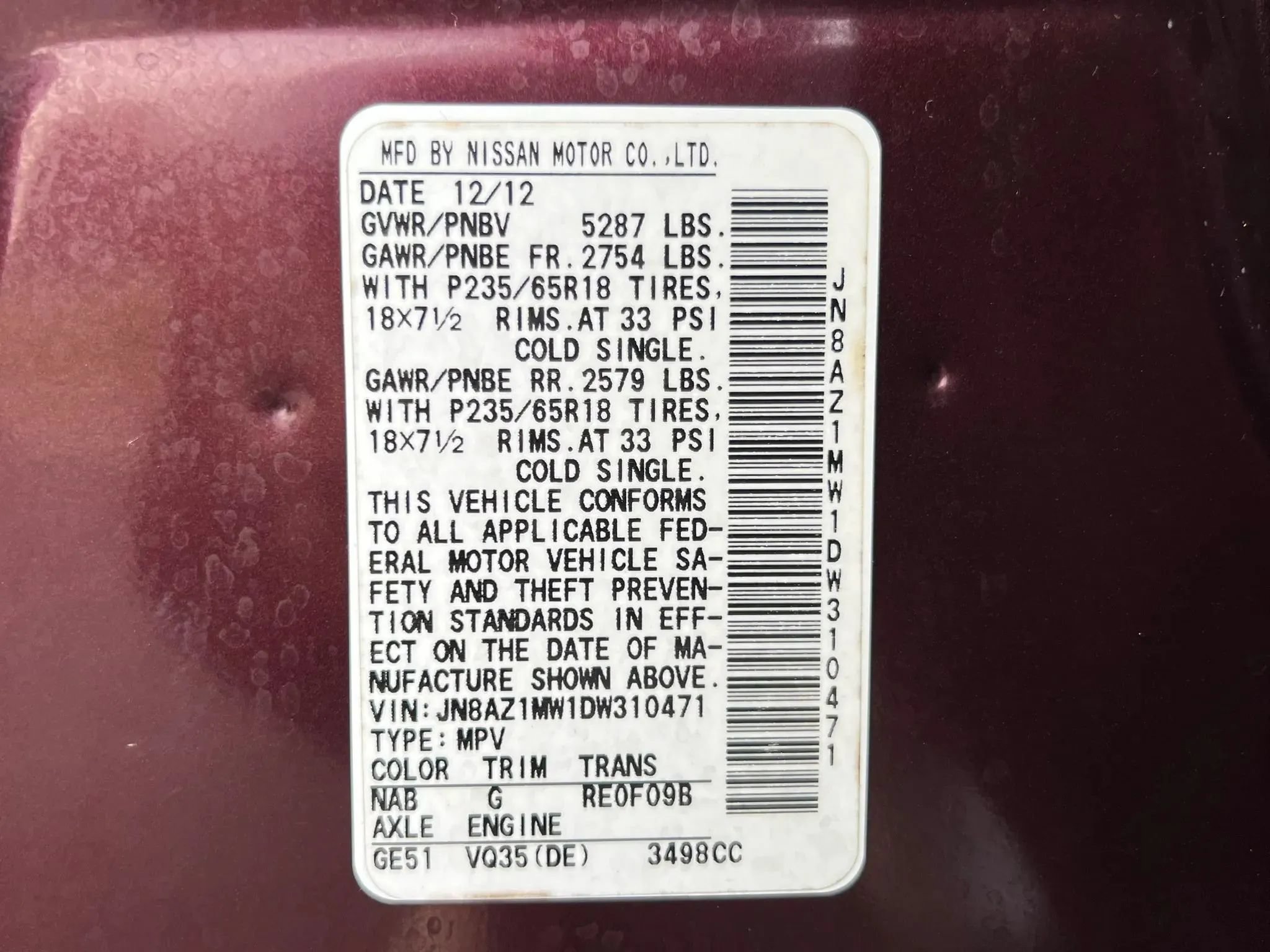 Used 2013 Nissan Murano SL w/ Navigation Pkg AWD/4WD image 50