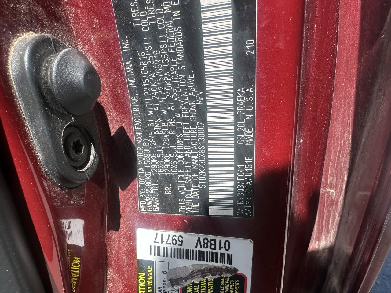 Used 2008 Toyota Sienna LE FWD image 14