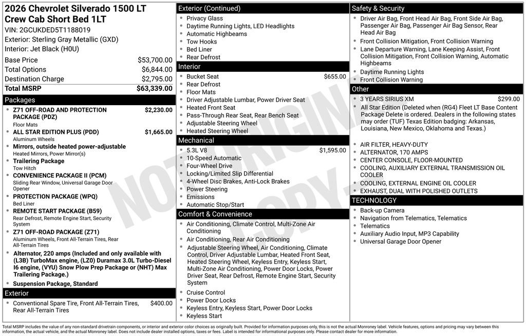 New 2026 Chevrolet Silverado 1500 LT image 27