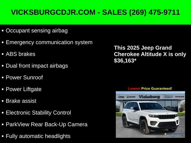 New 2025 Jeep Grand Cherokee Altitude image 27