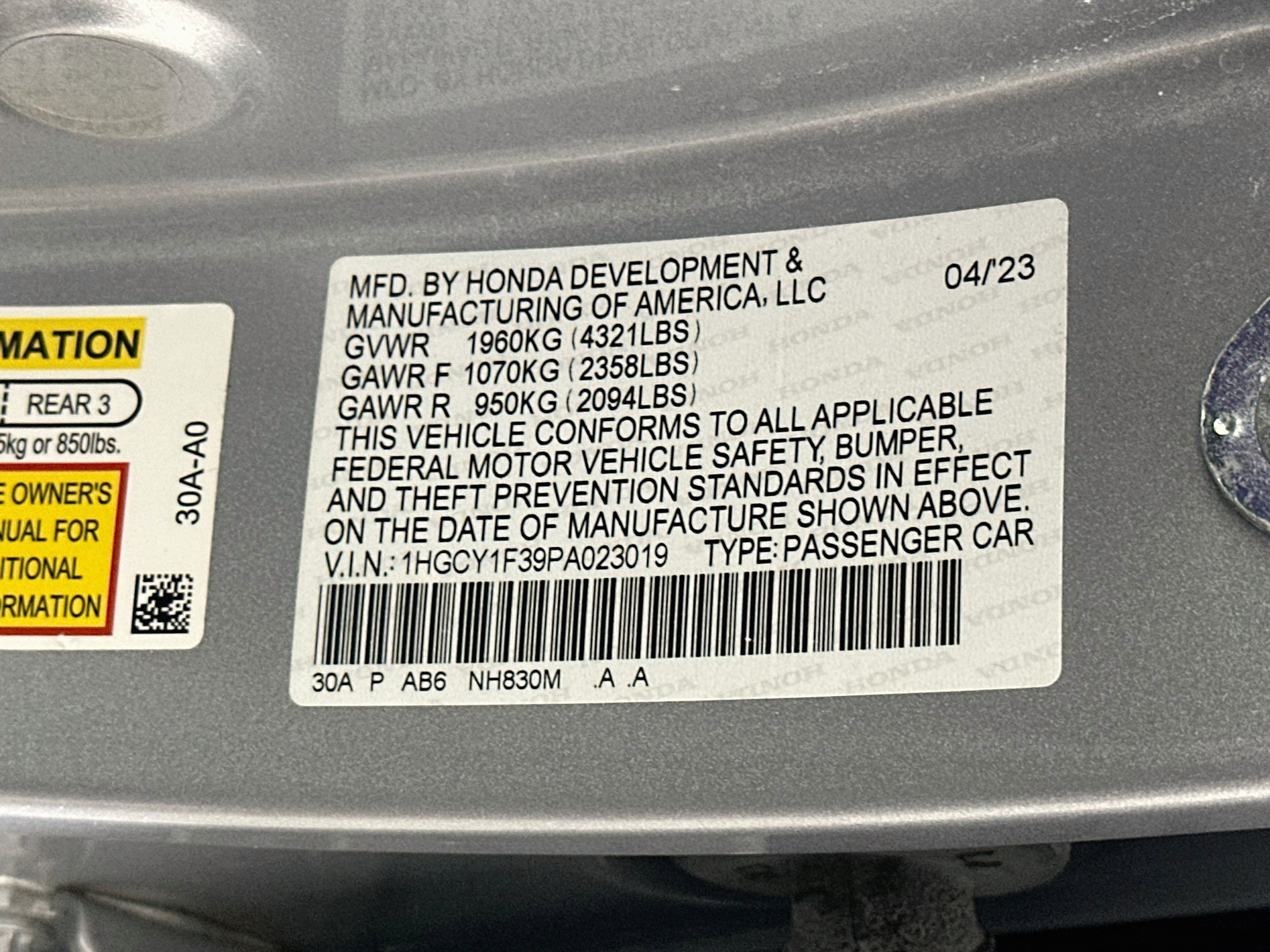 Used 2023 Honda Accord EX image 12