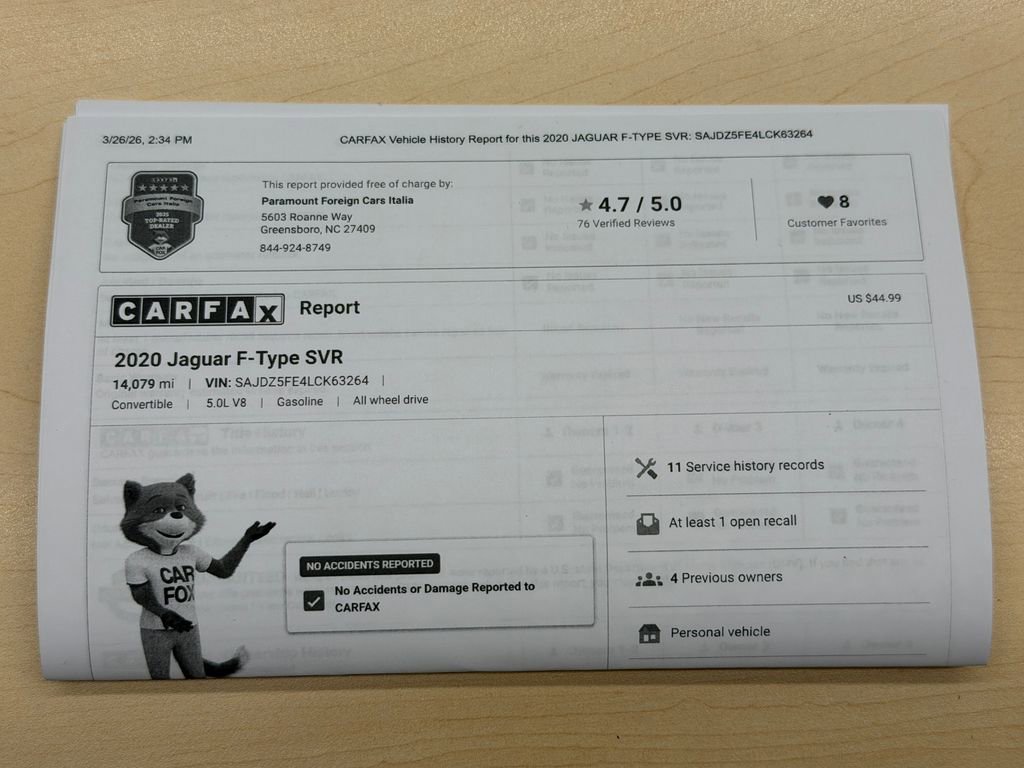 Used 2020 Jaguar F-TYPE SVR AWD/4WD image 37