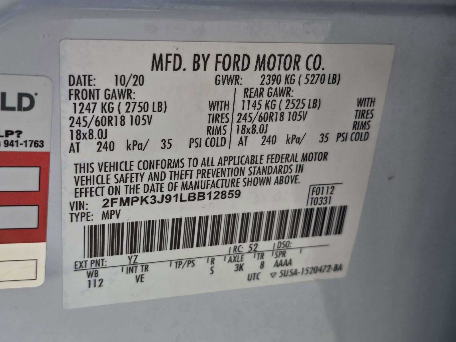 Used 2020 Ford Edge SEL w/ Convenience Package image 32