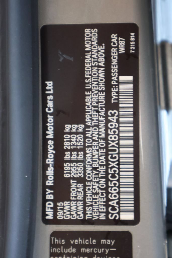 Used 2016 Rolls-Royce Wraith RWD image 32