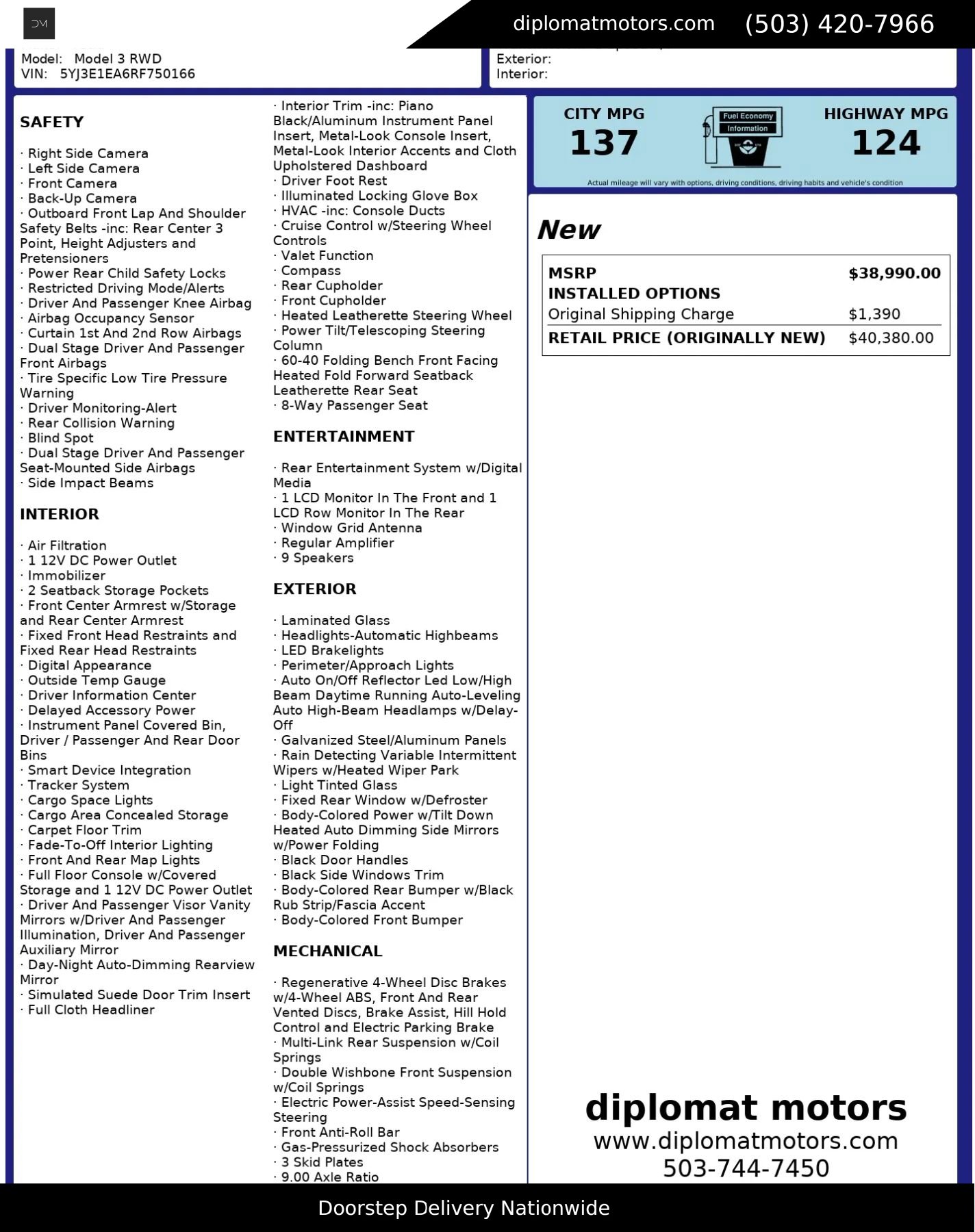 Used 2024 Tesla Model 3 Standard Range image 2