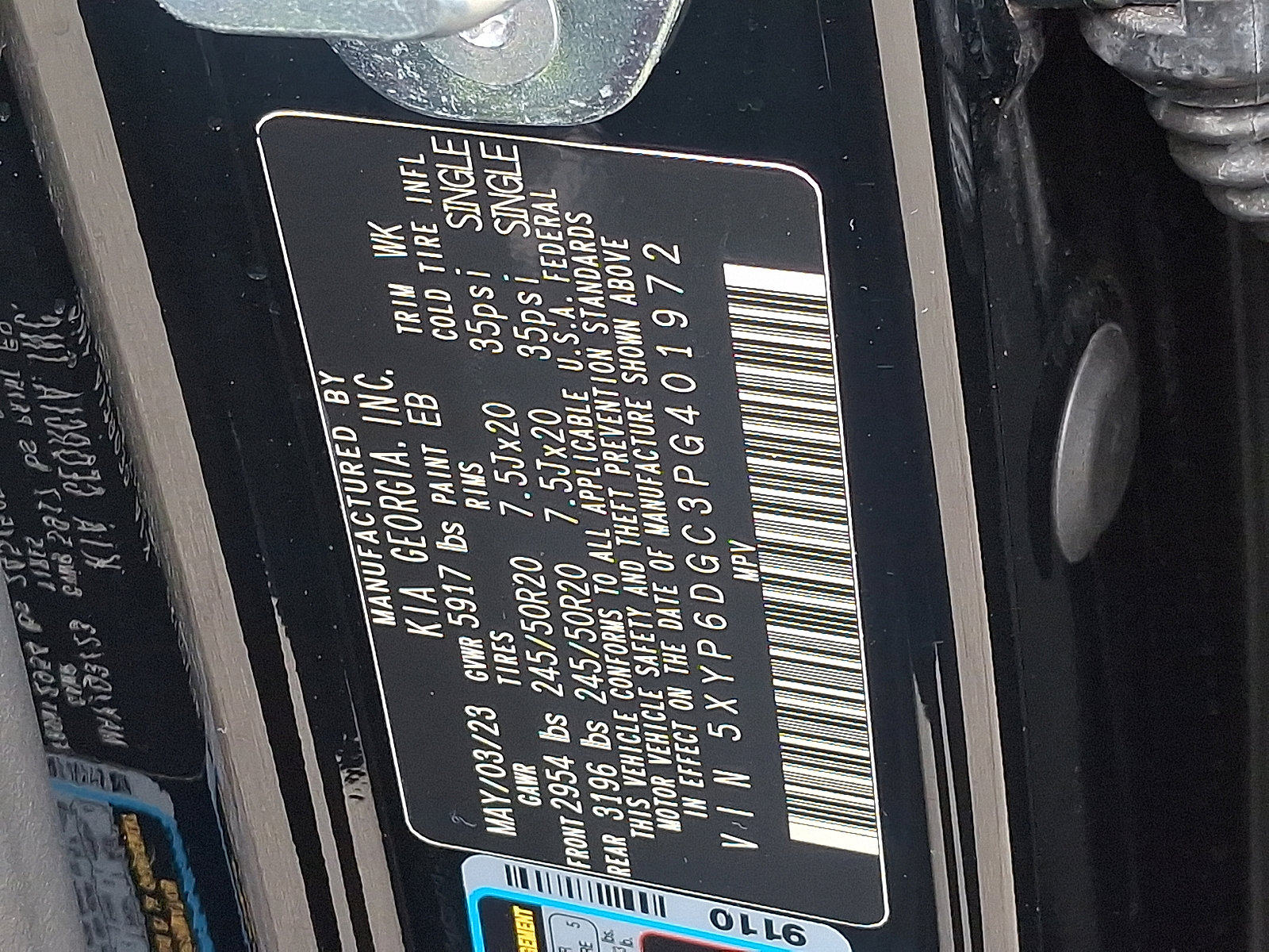 Certified 2023 Kia Telluride S w/ S Sunroof Package image 27