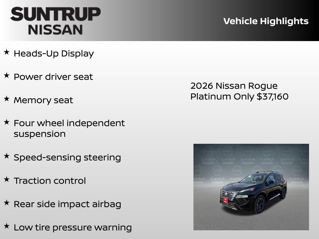 New 2026 Nissan Rogue Platinum w/ Platinum Premium Package AWD/4WD image 16