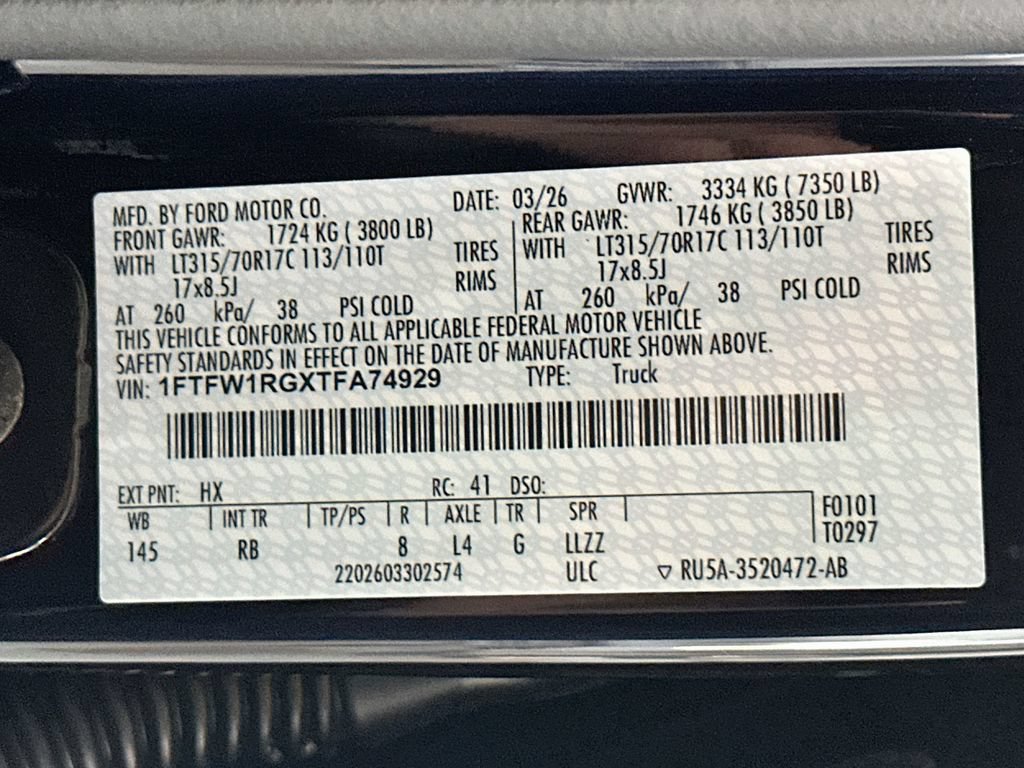 Used 2026 Ford F150 Raptor AWD/4WD image 33